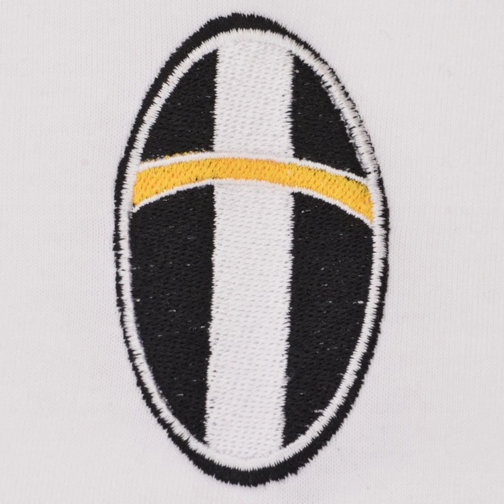 Piemonte Calcio Retro No 10 White Polo Shirt 2 Piemonte Calcio Retro No 10 White Polo Shirt - Image 2