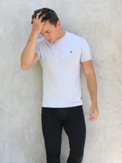 Initial Crew T-Shirt - Stone -Blakely Clothing Store 080CStone 02D