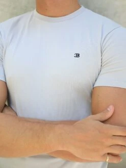 Initial Crew T-Shirt - Stone -Blakely Clothing Store 080CStone 04D