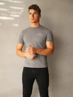 Italia T-Shirt - Stone Grey -Blakely Clothing Store 080MBGrey 02D