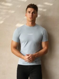 Statement T-Shirt - Ice Blue -Blakely Clothing Store 080TSTATEMENTTEEBLUE05