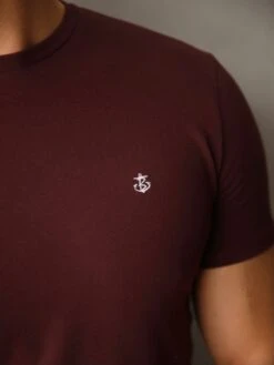 Livorno T-Shirt - Burgundy -Blakely Clothing Store 1015Burgundy 02D