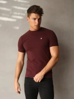 Livorno T-Shirt - Burgundy -Blakely Clothing Store 1015Burgundy 04D