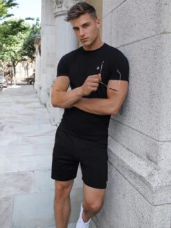 Stretch Chino Shorts - Black -Blakely Clothing Store 1015SalthouseNew2D NewWebSize