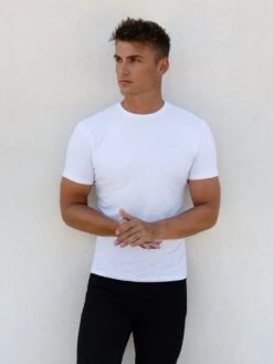 Milo T-Shirt - White -Blakely Clothing Store 1015TWhite 02D