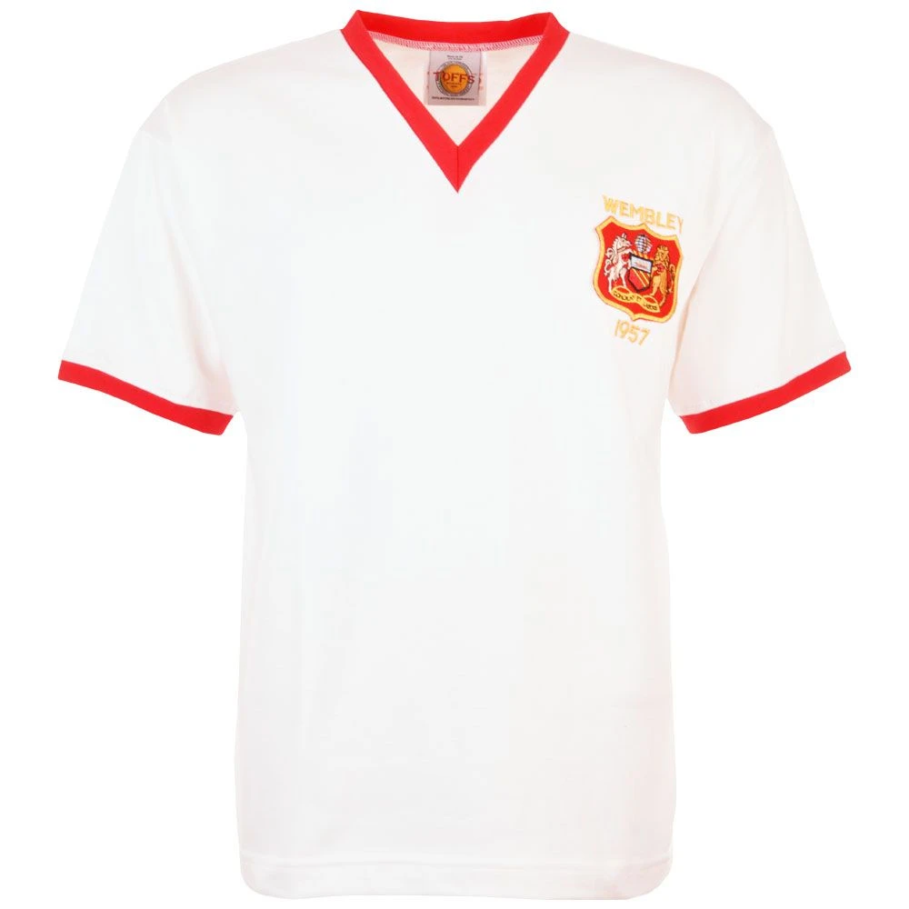 Manchester Reds 1957 FACF Kids Retro Football Shirt - Premium British Made 1 Manchester Reds 1957 FACF Kids Retro Football Shirt - Premium British Made