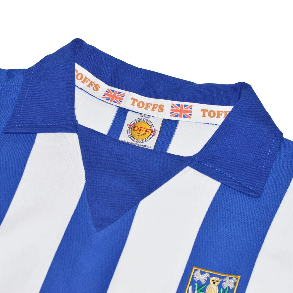 Sheffield Wednesday 1970s Kids Retro Stripe Football Shirt 3 Sheffield Wednesday 1970s Kids Retro Stripe Football Shirt - Image 3