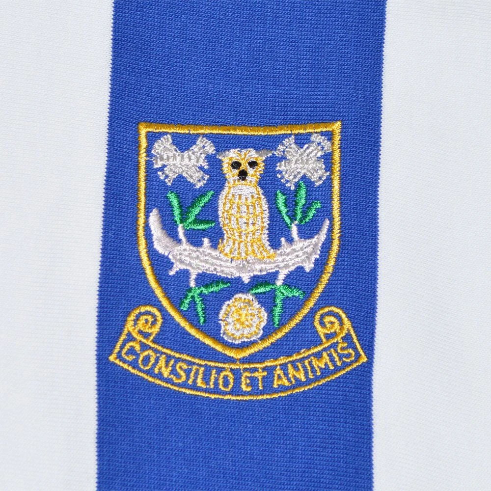 Sheffield Wednesday 1970s Kids Retro Stripe Football Shirt 2 Sheffield Wednesday 1970s Kids Retro Stripe Football Shirt - Image 2