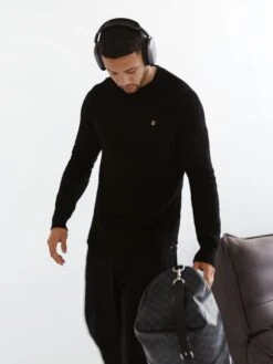 Olton Knit Jumper - Black 7 Olton Knit Jumper - Black -Blakely Clothing Store 1267GBlack 02D