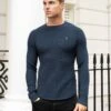 Olton Knit Jumper - Royal Blue 12 Olton Knit Jumper - Royal Blue -Blakely Clothing Store 1267GKhaki 02D