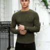Olton Knit Jumper - Khaki Green 13 Olton Knit Jumper - Khaki Green -Blakely Clothing Store 1267GKhaki 09D 810f00fa 4d1c 4f41 8c3c aad81a23f7ff