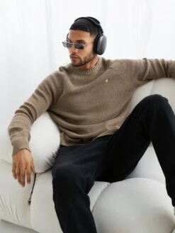 Olton Knit Jumper - Gold -Blakely Clothing Store 1267Tan 01D