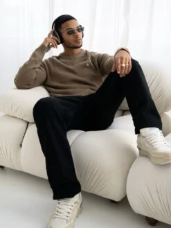 Olton Knit Jumper - Gold -Blakely Clothing Store 1267Tan 02D