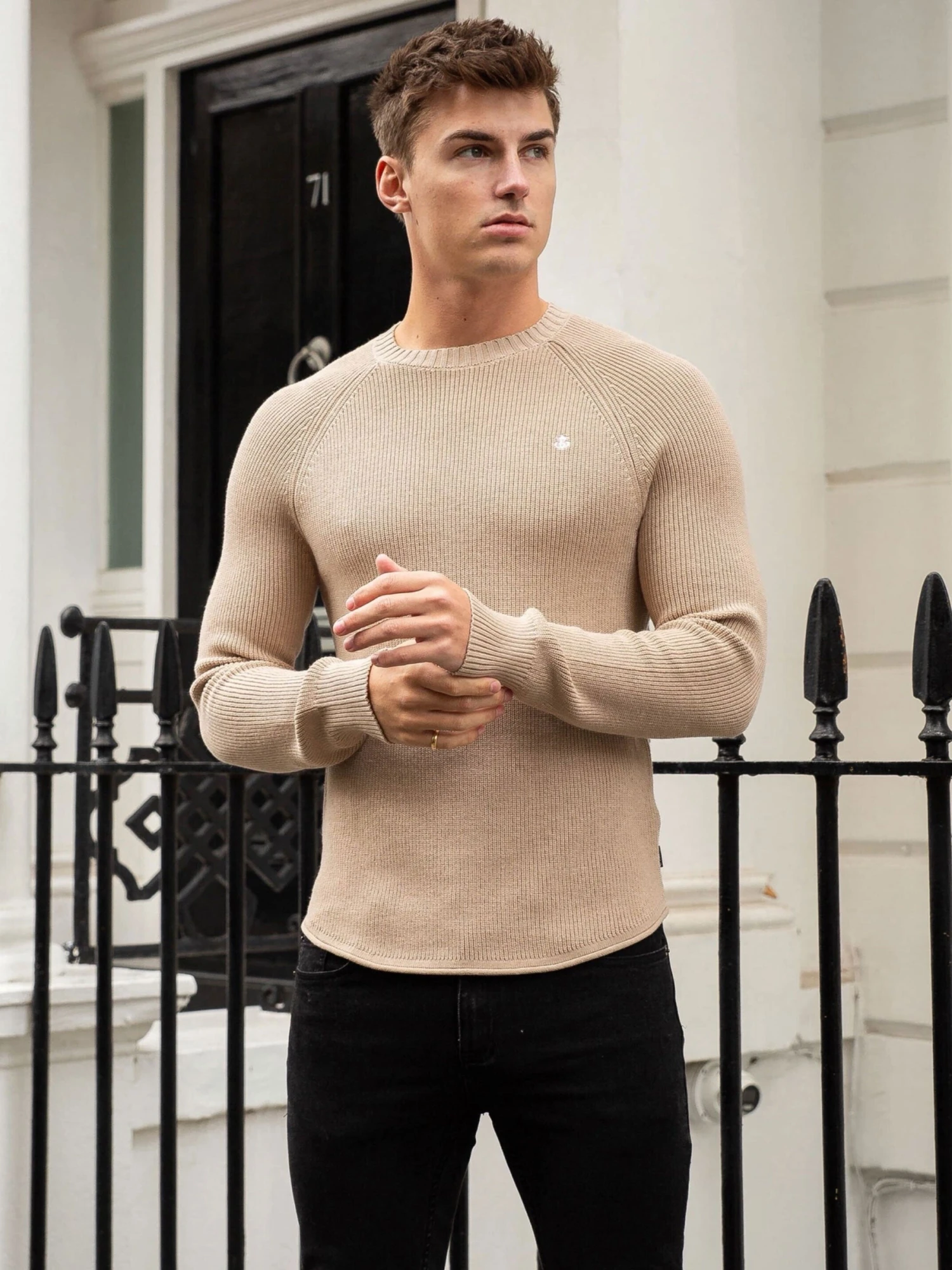 Olton Knit Jumper - Nude 1 Olton Knit Jumper - Nude