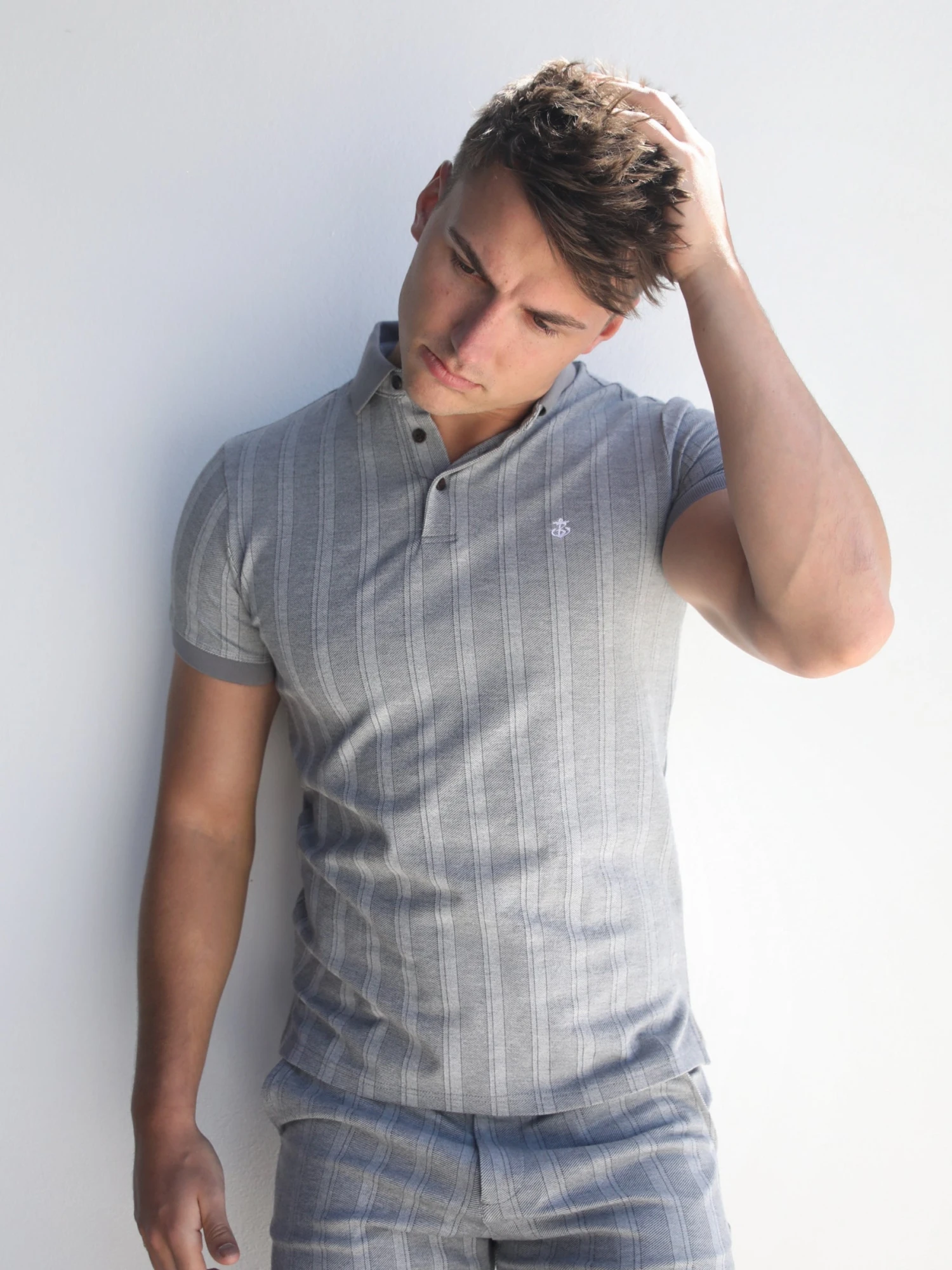 Ernesto Polo Shirt - Grey 2 Ernesto Polo Shirt - Grey - Image 2