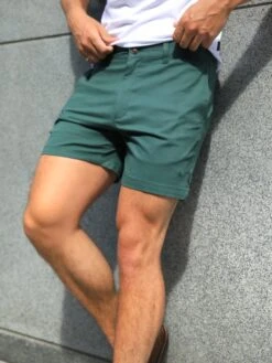 Sanremo Chino Shorts - Green -Blakely Clothing Store 1349GreenD 2