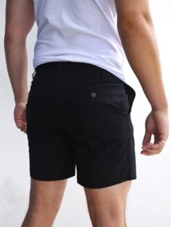 Stretch Chino Shorts - Black -Blakely Clothing Store 1349LBlack 03D