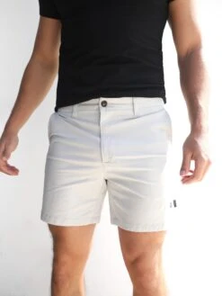 Stretch Chino Shorts - Light Grey -Blakely Clothing Store 1349LLightGrey 03D