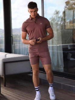 Sorrento Stretch Fit Shorts - Burgundy -Blakely Clothing Store 1592SorrentoPoloBurgundyTed3DCompressed 8d2bed58 8ded 42fb 949c 04ee417ea598