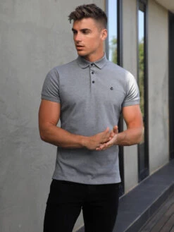 Blakely Sorrento Polo in Grey - Signature Slim Fit -Blakely Clothing Store 1592SorrentoPoloGrey1DCompressed