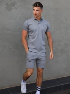 Blakely Sorrento Polo in Grey - Signature Slim Fit -Blakely Clothing Store 1592SorrentoPoloGrey4DCompressed