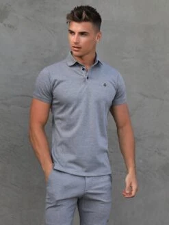 Blakely Sorrento Polo in Grey - Signature Slim Fit