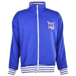 Portsmouth 1970s Retro Track Top - Vintage Heavy Pique Jacket