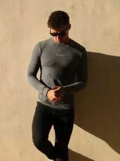 Alezio Textured Jumper - Charcoal 11 Alezio Textured Jumper - Charcoal -Blakely Clothing Store 1703DCharcoal05D