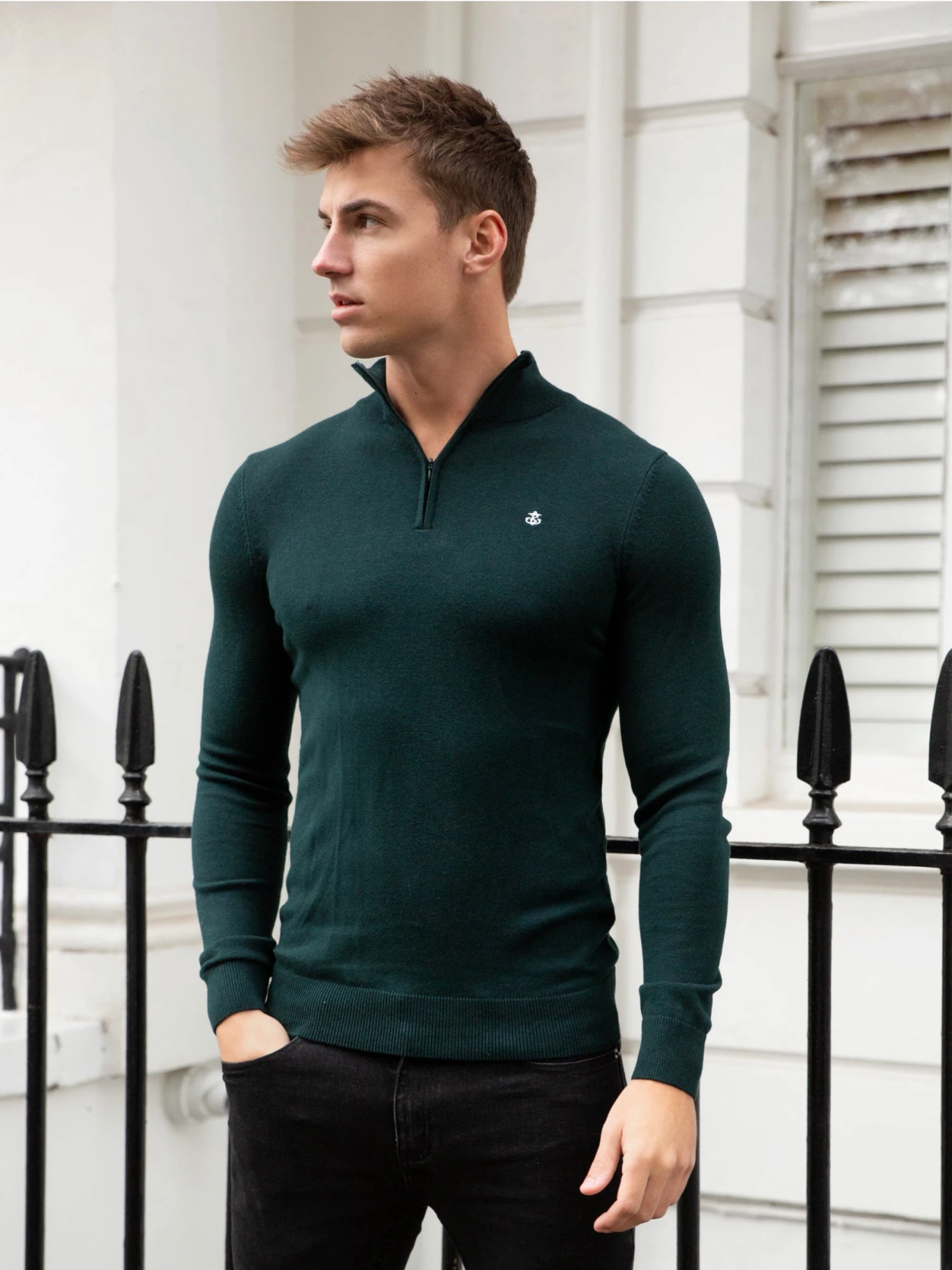 Oxbridge Jumper - Dark Green 7 Oxbridge Jumper - Dark Green - Image 7