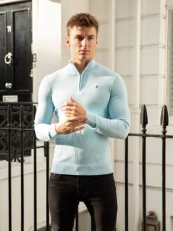 Oxbridge Jumper - Light Blue 9 Oxbridge Jumper - Light Blue -Blakely Clothing Store 1716LightBlue 03D