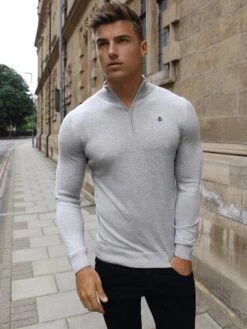 Oxbridge Jumper - Grey 8 Oxbridge Jumper - Grey -Blakely Clothing Store 1716OxbridgeGrey1D NewWebSize