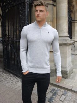 Oxbridge Jumper - Grey 7 Oxbridge Jumper - Grey -Blakely Clothing Store 1716OxbridgeGrey2D NewWebSize