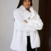 Marlowe Coat - White -Blakely Clothing Store 1731WhiteFauxFurCoat2D