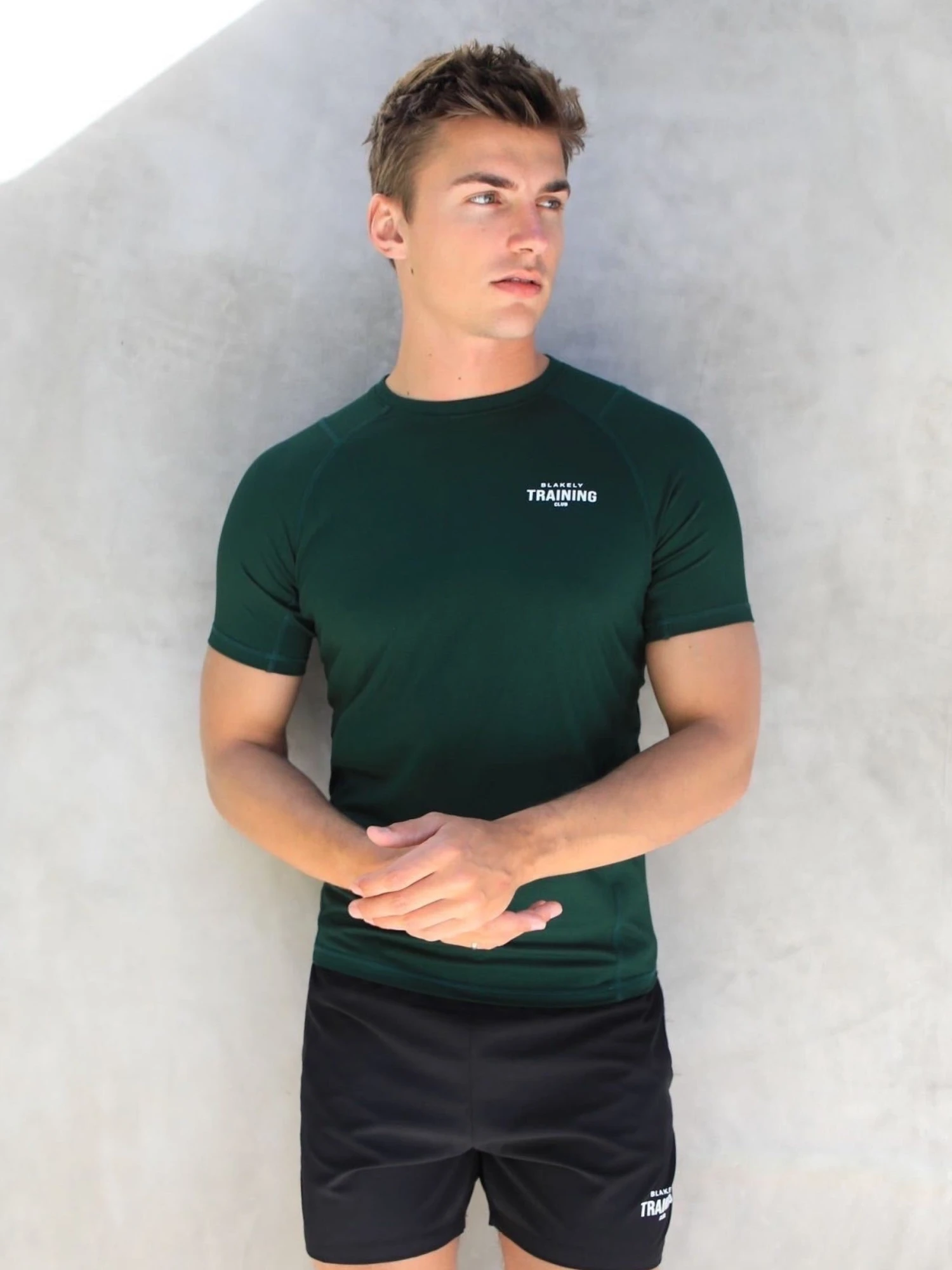 Slim Training T-Shirt - Dark Green 1 Slim Training T-Shirt - Dark Green