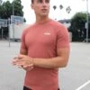 Slim Training T-Shirt - Rust Red 13 Slim Training T-Shirt - Rust Red -Blakely Clothing Store 1802TRed 05D1