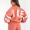 Isabel Oversized Jumper - Burnt Coral -Blakely Clothing Store 1846ABURNTCORAL06LEADD