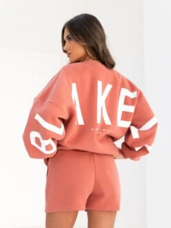 Isabel Oversized Jumper - Burnt Coral