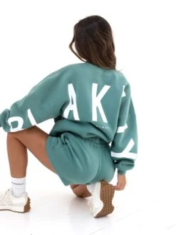 Isabel Oversized Jumper - Deep Sage -Blakely Clothing Store 1846ADEEPSAGE03D