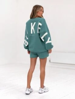 Isabel Oversized Jumper - Dusty Teal -Blakely Clothing Store 1846AGreen 03D df69b4f1 81b3 43f9 b1a8 2fea2eb4db0e