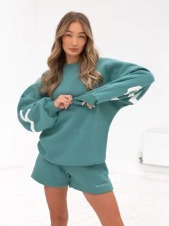 Isabel Oversized Jumper - Dusty Teal -Blakely Clothing Store 1846AGreen 04D b4acb894 505e 4bd2 9d83 ff3c603d86b6