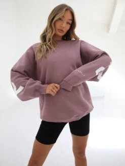 Isabel Oversized Jumper - Dusty Pink 6 Isabel Oversized Jumper - Dusty Pink -Blakely Clothing Store 1846AIsabelPink4D