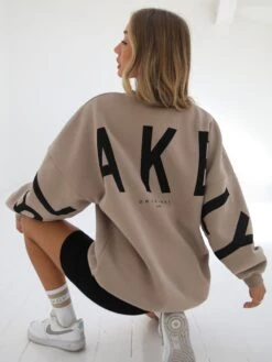 Isabel Oversized Jumper - Tan -Blakely Clothing Store 1846AIsabelTan3D