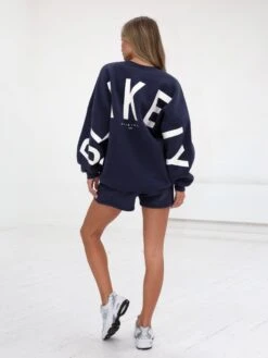 Isabel Oversized Jumper - Classic Navy -Blakely Clothing Store 1846ANavy 03D