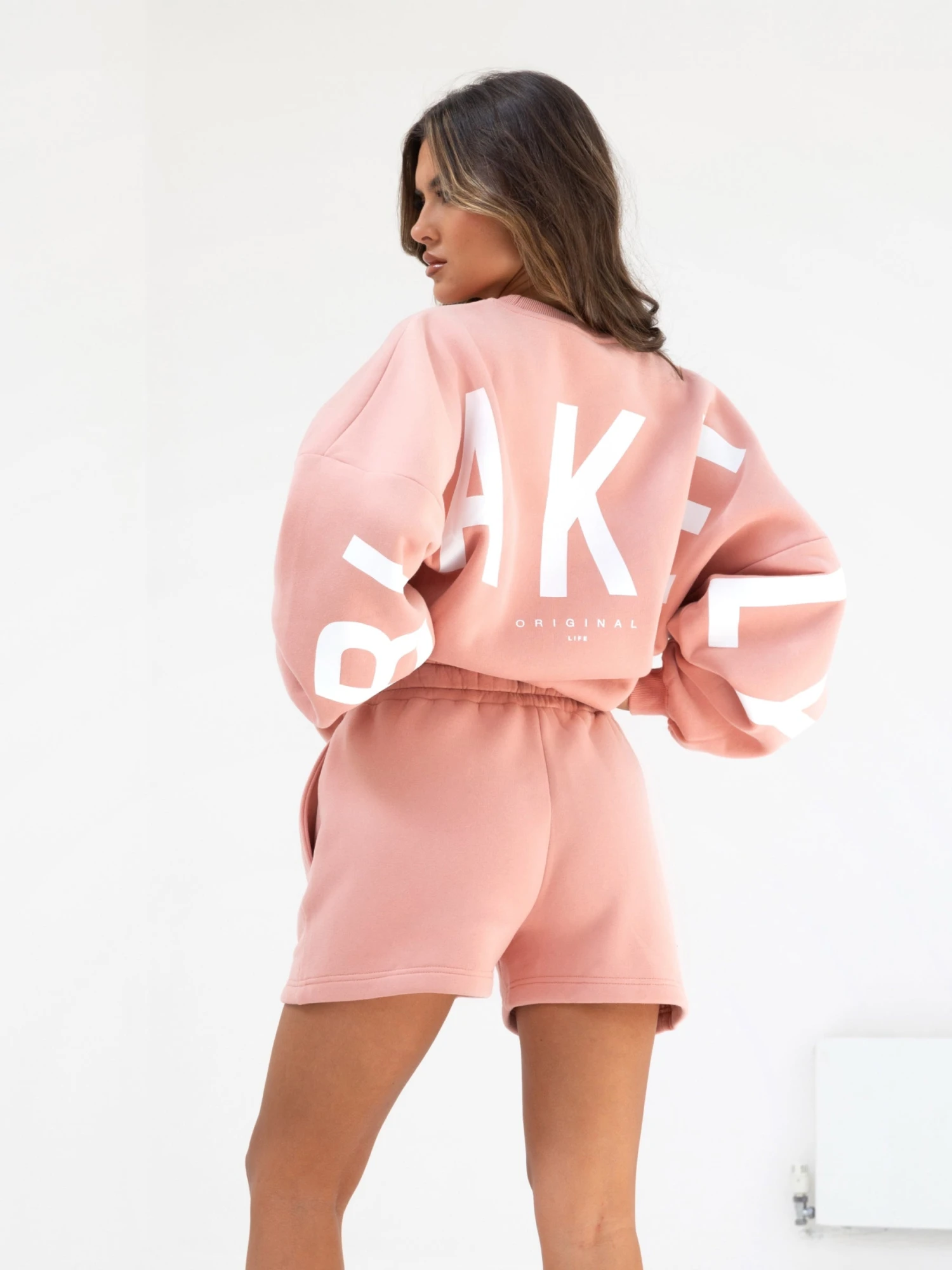 Isabel Oversized Jumper - Peach Pink 6 Isabel Oversized Jumper - Peach Pink - Image 6