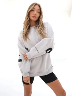 Isabel Oversized Jumper - Stone -Blakely Clothing Store 1846ISABELGREY02