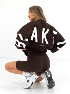 Isabel Oversized Jumper - Coffee Bean -Blakely Clothing Store 1846XBROWN01D