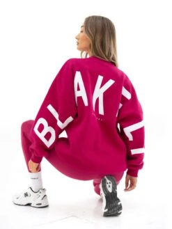 Isabel Oversized Jumper - Ultra Pink 10 Isabel Oversized Jumper - Ultra Pink -Blakely Clothing Store 1846XULTRAPINK03D