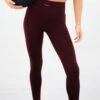 Ultimate Active Leggings - Burgundy -Blakely Clothing Store 1850 2BurgundyLEADD4