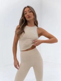 Ultimate Soft Leggings - Bone -Blakely Clothing Store 1850 3Bone 04D