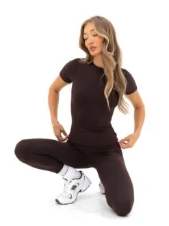 Ultimate Soft Lifestyle Leggings - Coffee Bean 8 Ultimate Soft Lifestyle Leggings - Coffee Bean -Blakely Clothing Store 1850 6BROWN05D